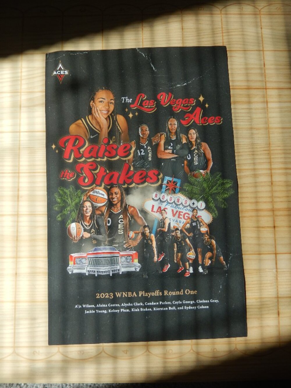 WNBA Las Vegas Aces Poster vs Chicago Sky 2023 Playoffs Round One Poster